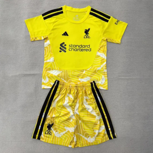 Liverpool Yellow Goalkeeper Ｍen Jersey Suit 26/27