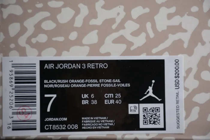 Air Jordan AJ3 Retro CT8532-008