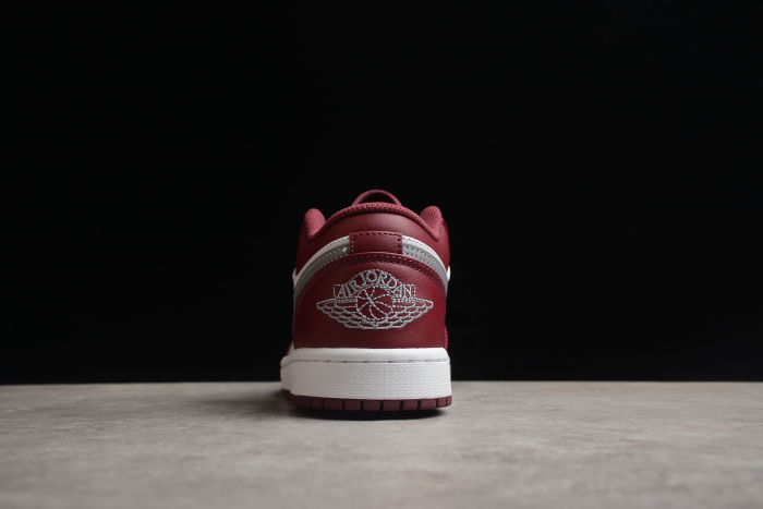 Air Jordan 1 Low Bordeaux Cherrywood/Red/Grey 553558-615