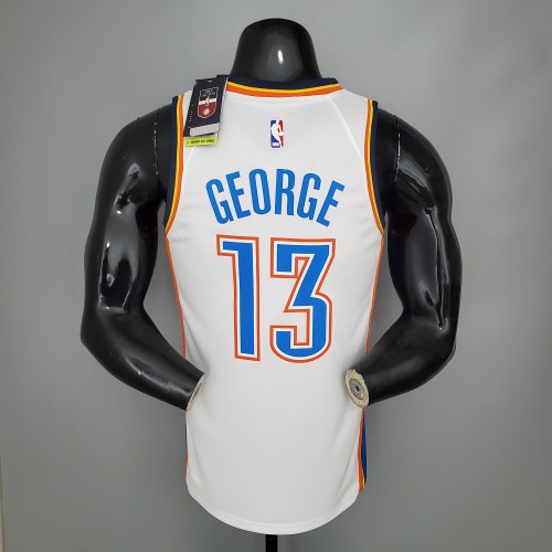 Paul George Oklahoma City Thunder Swingman Jersey White