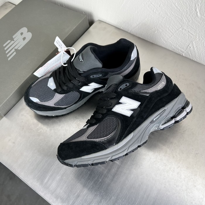 New Balance 2002R Black Dark Grey White - M2002RR1
