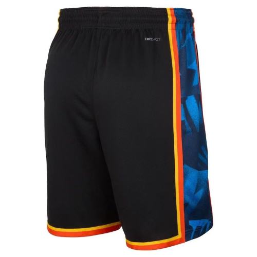 Oklahoma City Thunder Basketball Shorts City Edition Black 24/25