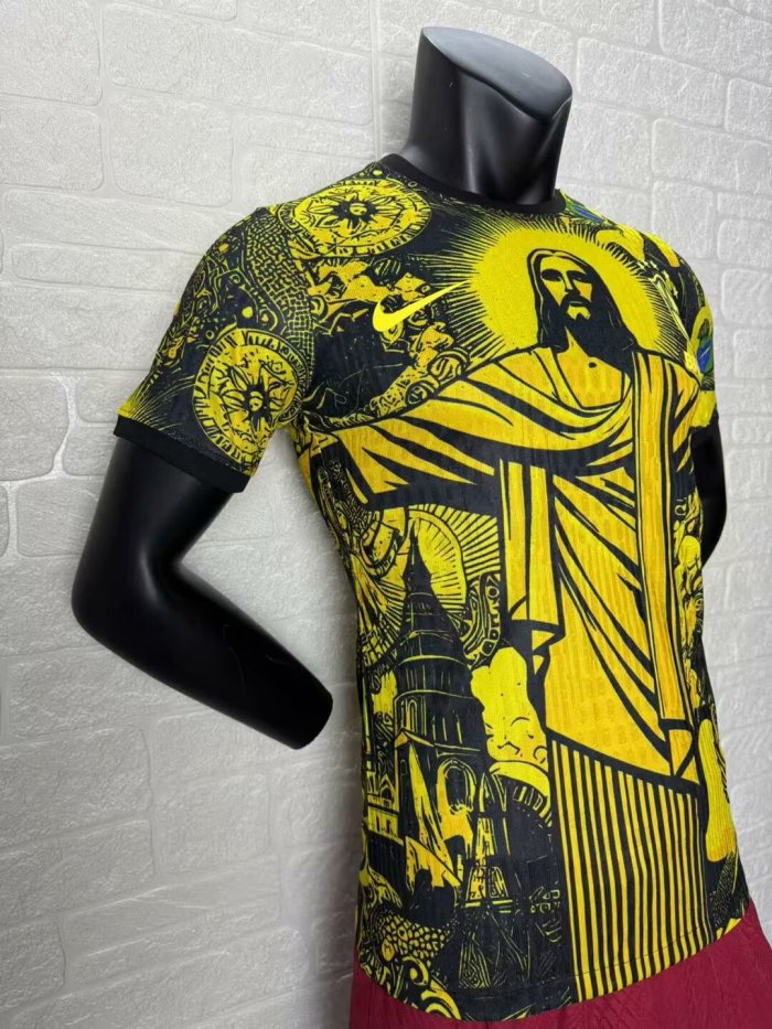 Brazil Yellow Special Edition Player Version Man Jersey
