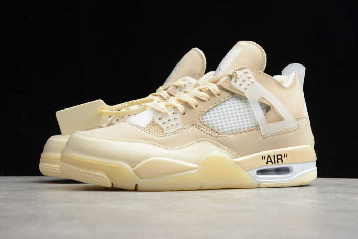 OFF-WHITE x Air Jordan 4 SP WMNS “Sail” CV9388-100
