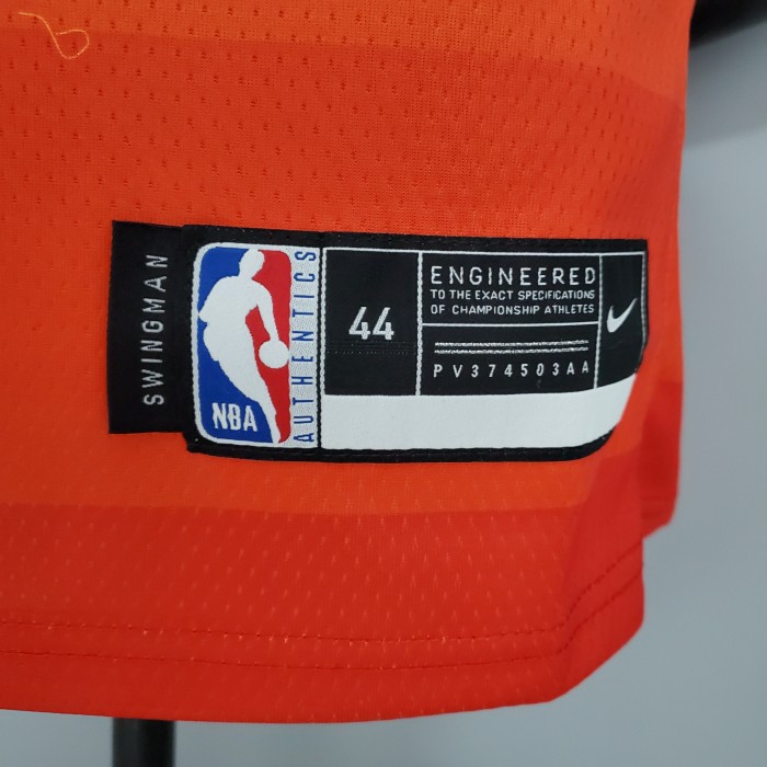 Donovan Mitchell Utah Jazz Rainbow Gradient Orange Swingman Jersey