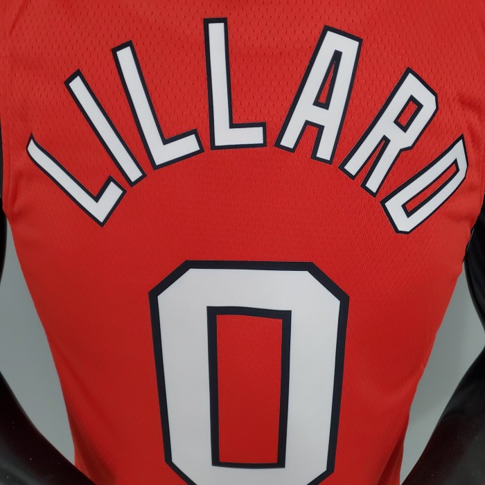 Damian Lillard Portland Trail Blazers Swingman Jersey Retro Red
