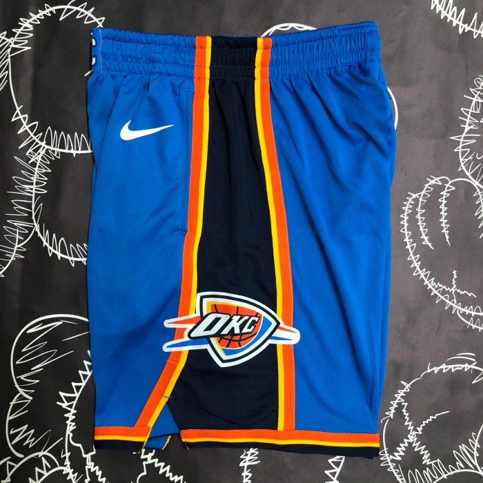 Oklahoma City Thunder   Basketball  Shorts Blue 2024