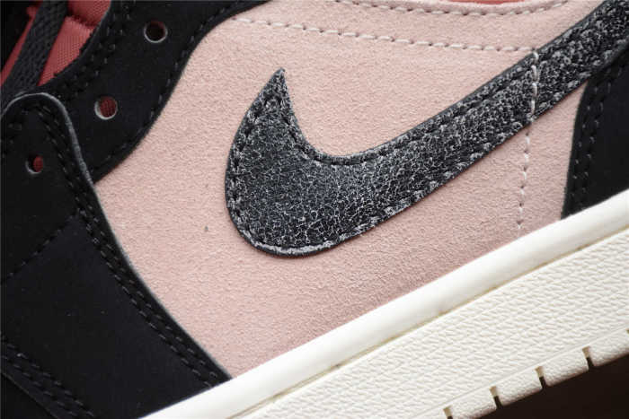 Air Jordan 1 Mid Suede Trainers BQ6472-202 Canyon Rust/Black