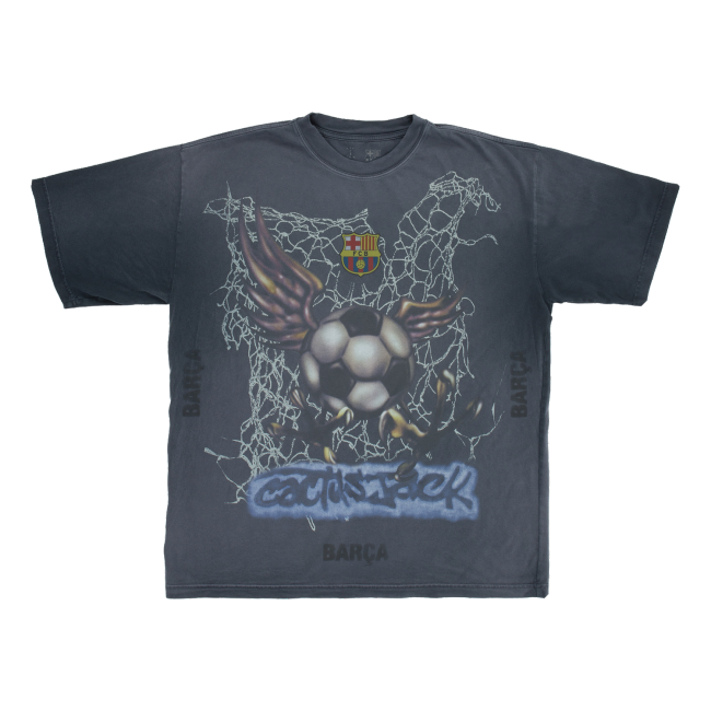 Barcelona X TRAVIS SCOTT Limited Edition WASHED SPRAY LOGO TEE