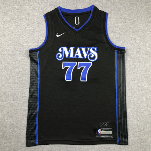 Dallas Mavericks Kid Jersey Blue City Edition 23/24 NO.77 Dončić