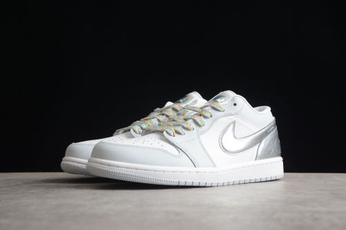 Air Jordan 1 Low SE White Metallic Silver DX6070-101