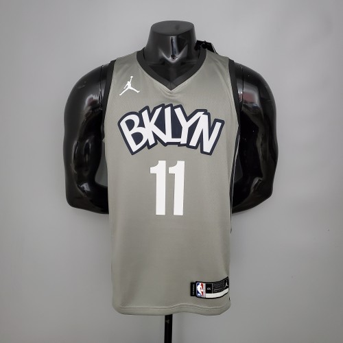 Kyrie Irving Brooklyn Nets Flying Man Swingman Jersey Gray