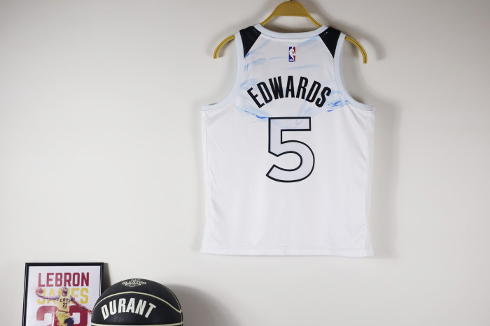 Minnesota Timberwolves Kids Jersey City Edition  24/25 NO.5 EDWARDS