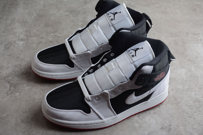 Air Jordan 1 Mid SE Utility White Black Gym Red