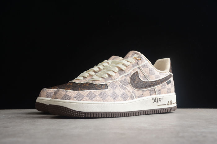 LV X Nike Air Force 1 07 Low Brown Beige
