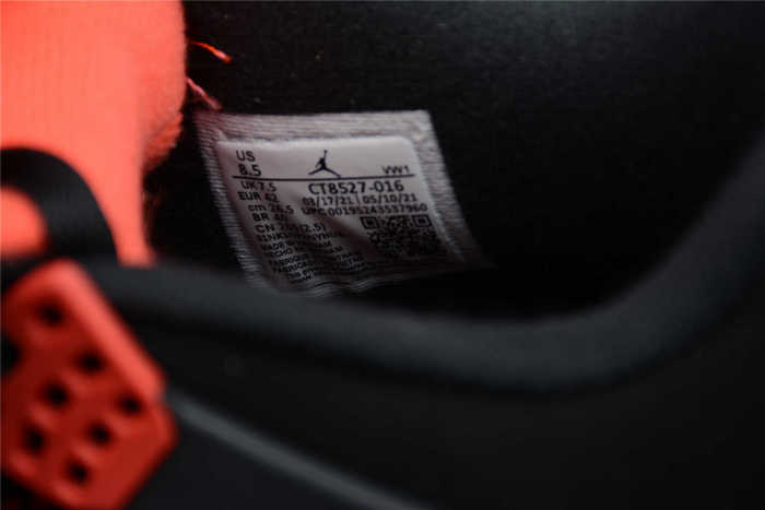 Air Jordan 4 “Red Thunder” Black Red CT8527-016
