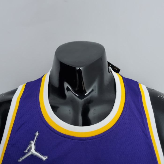 LeBron James Los Angeles Lakers 75th Anniversary Swingman Jersey Purple