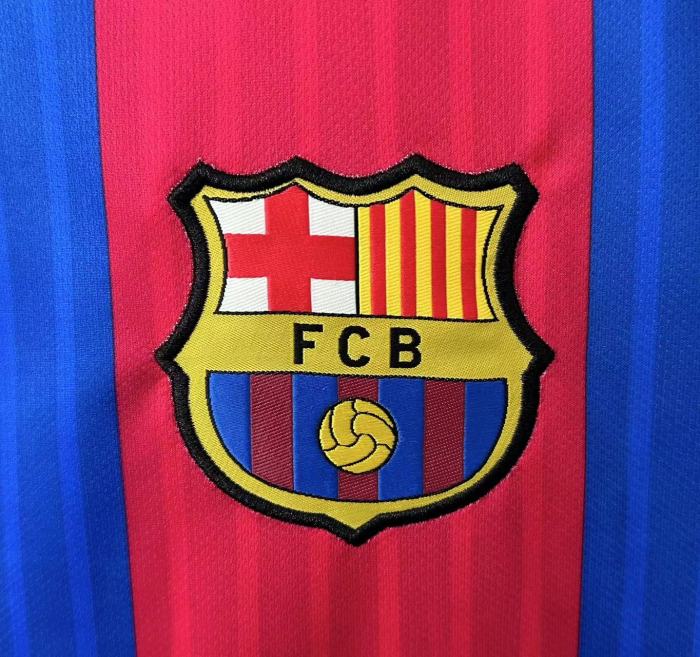Barcelona Home Long Sleeve Retro Jersey 2016/17