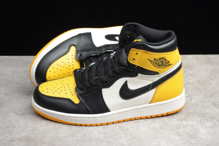 Air Jordan 1 Yellow Toe Black White AR1020-700