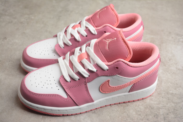 Air Jordan 1 Low Desert Berry Coral Chalk White 553560-616