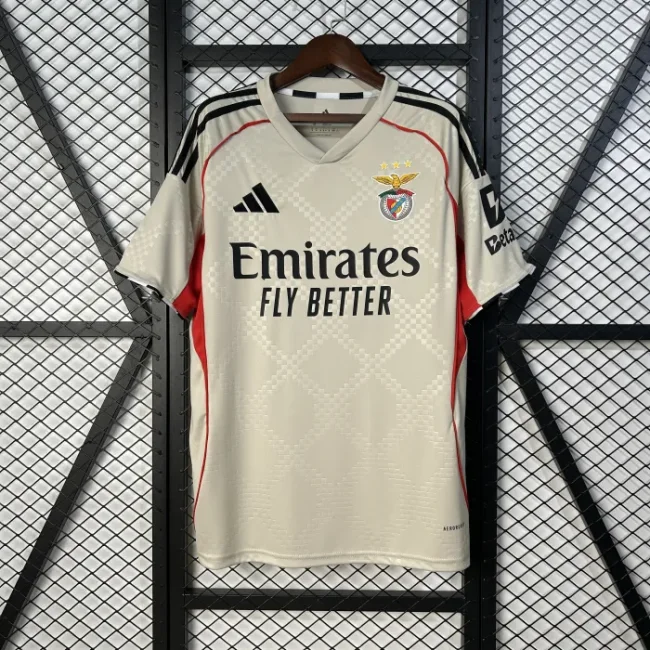 SL Benfica Beige Away Man Jersey 25/26
