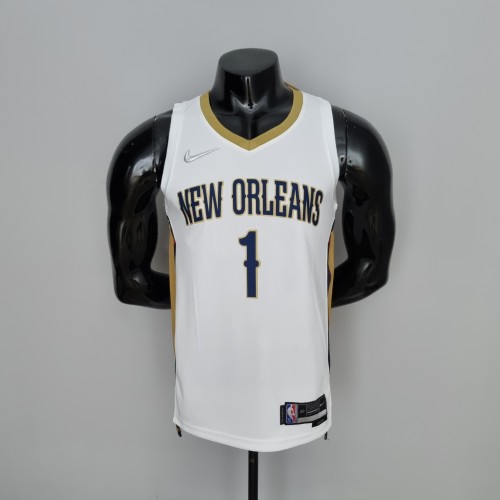 Zion Williamson New Orleans Pelicans 75th Anniversary Swingman Jersey White