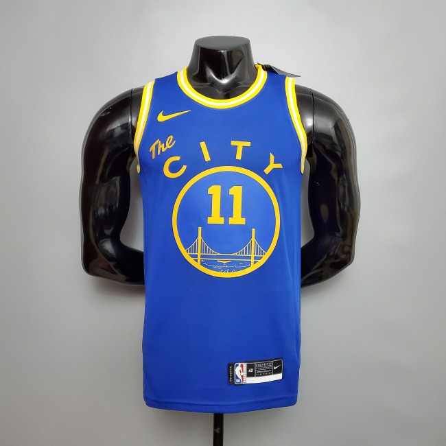 Klay Thompson Golden State Warriors Tram Version Swingman Jersey Blue