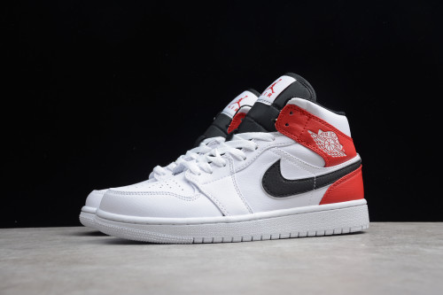 Air Jordan 1 Retro Mid Chicago Bulls Gym Red White black 554724-116