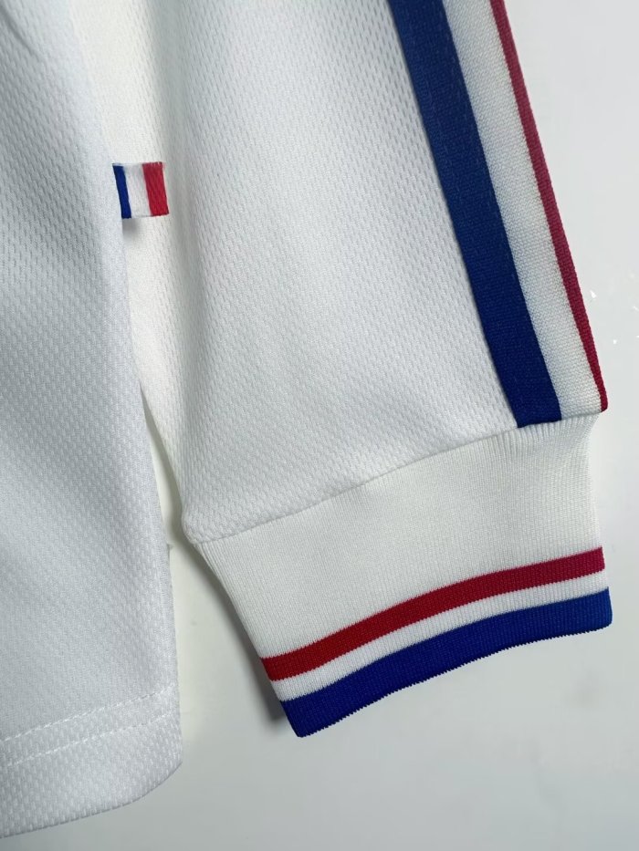 France Away Retro Long Sleeve Jersey 1998