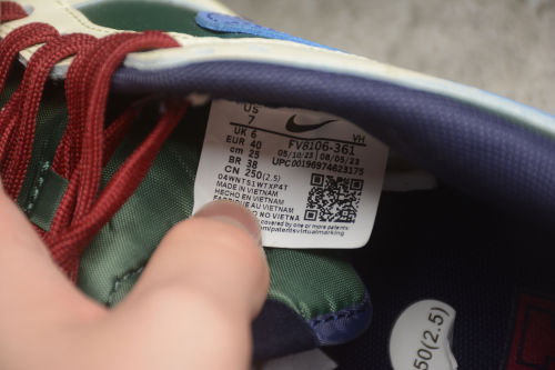 SB Dunk Low Retro From Nike, To You Red Green FV8106-361