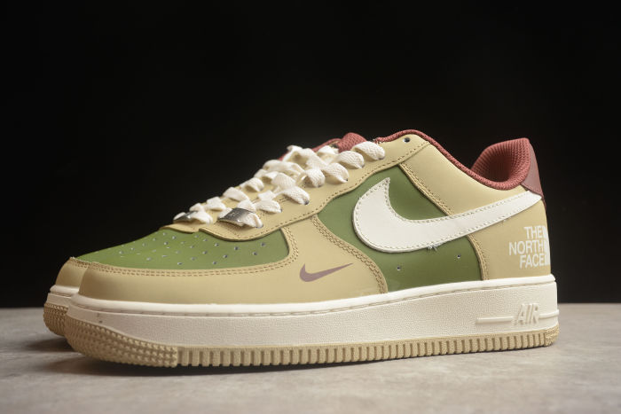 Air Force 1 07 Low The North Face Khaki Brown Green BS9055-727