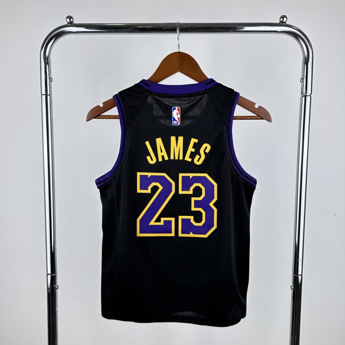 Los Angeles Lakers Kids Jersey City Edition 2023 No.23 JAMES