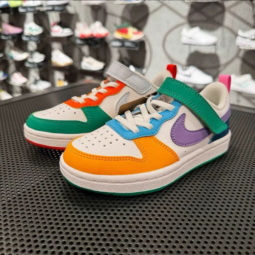 Air Force Low Top Work Kids Shoes FG22-36 Multi-color splicing