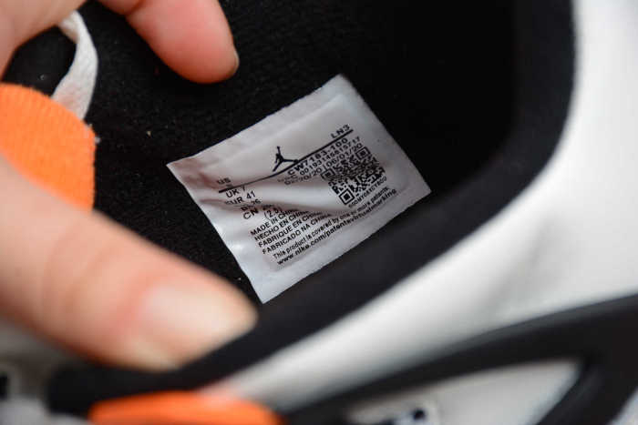 Air Jordan 4 Line Sand White Black Orange