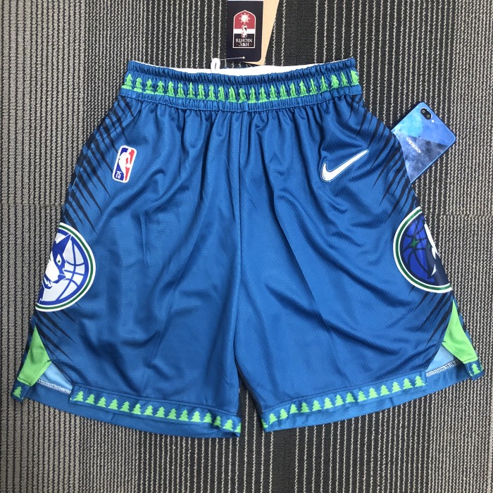 Minnesota Timberwolves Blue Shorts2022 City Edition
