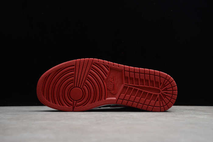 Air Jordan 1 Mid Newspaper Air Times Black Red 852542-061