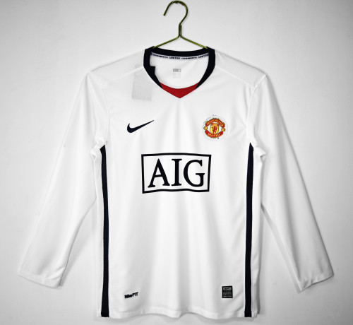 Manchester United Away Retro Long Sleeve Jersey 2008/09