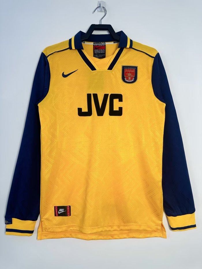 Arsenal Away Long Sleeve Retro Jersey 1996/97