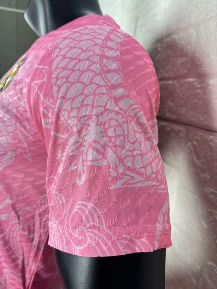 Real Madrid Pink Dragon Pattern Player Jersey 25/26