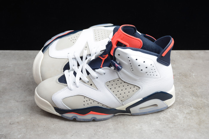 Air Jordan 6 Retro Tinker White Infrared Grey 384664-104