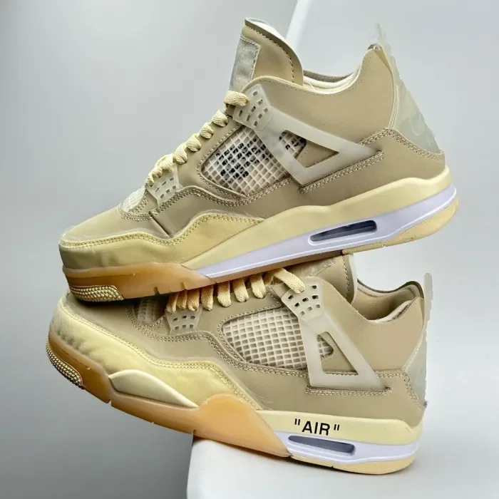 OFF-WHITE x Air Jordan 4 SP WMNS “Sail” CV9388-100