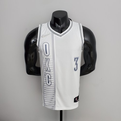 Chris Paul Oklahoma City Thunder 75th Anniversary 2022 City Edition Swingman Jersey White