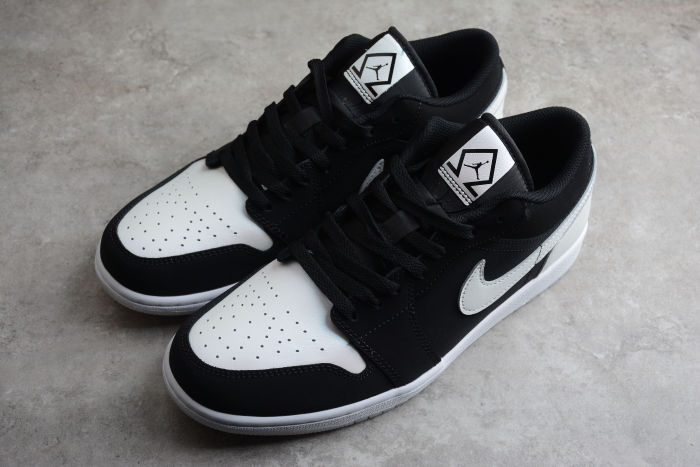 Air Jordan 1 Low SE Diamond Shorts Black White DH6931-001