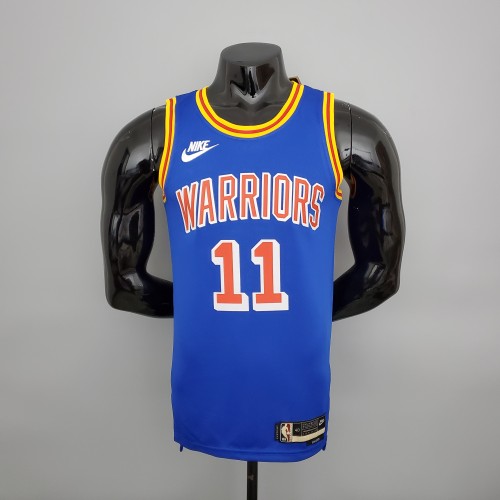 Klay Thompson Golden State Warriors 75th Anniversary Swingman Jersey Retro Blue