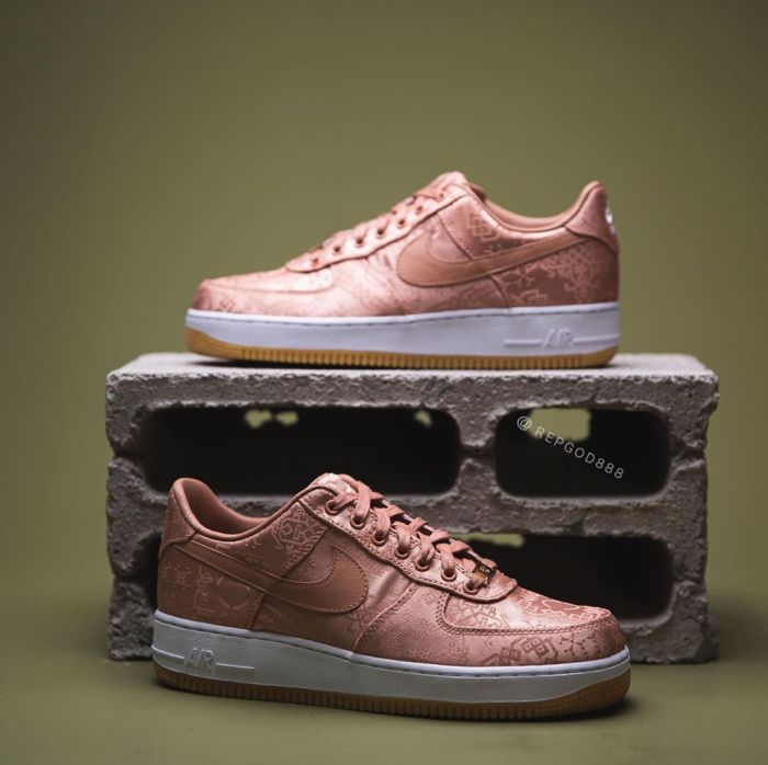 CLOT x Air Force 1 Low Rose Gold CJ5290-600