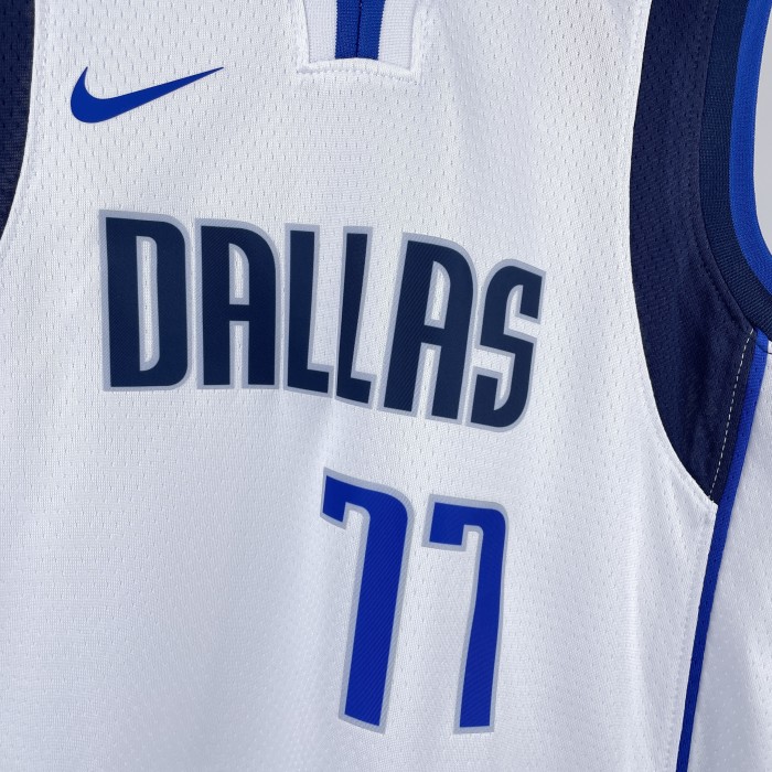 Dallas Mavericks Kids Jersey White City Edition No.77 22/23 NO.77 Dončić