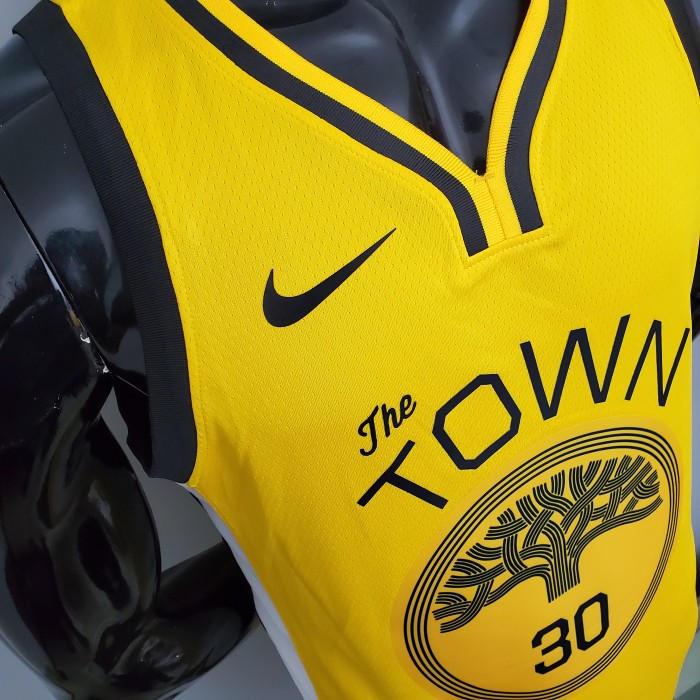 Stephen Curry Golden State Warriors Bonus Edition Swingman Jersey Yellow