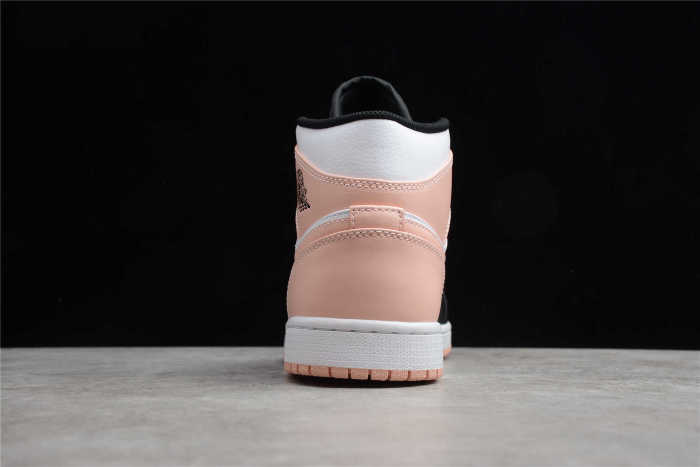 Air Jordan 1 Mid Arctic Orange Black Toe 554724-133