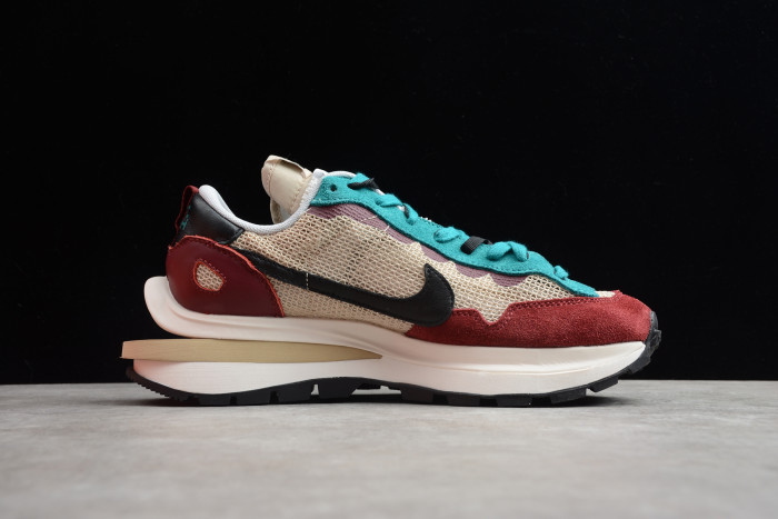 Sacai X Nike Ldwaffle Sacal Wine Red Green White CV1363-101