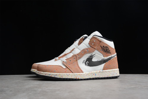 Air Jordan 1 Mid SE 'Brushstroke Paint Splatter'